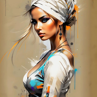 Female Portrait 256 Canvas Wall Art