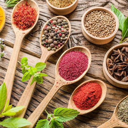 Assortment of Spices Canvas Wall Art
