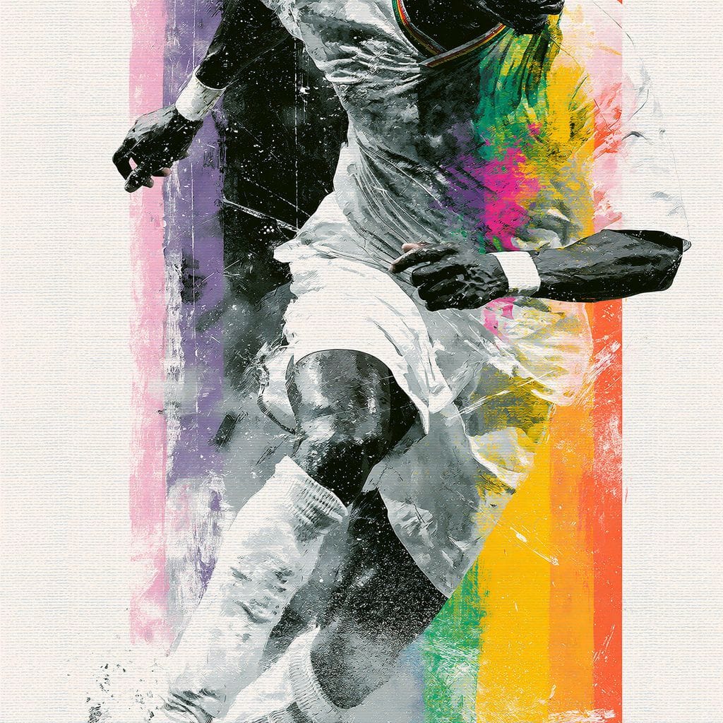 Victory Through The Vibrant Pitch Canvas Wall Art