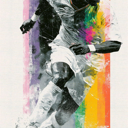 Victory Through The Vibrant Pitch Canvas Wall Art