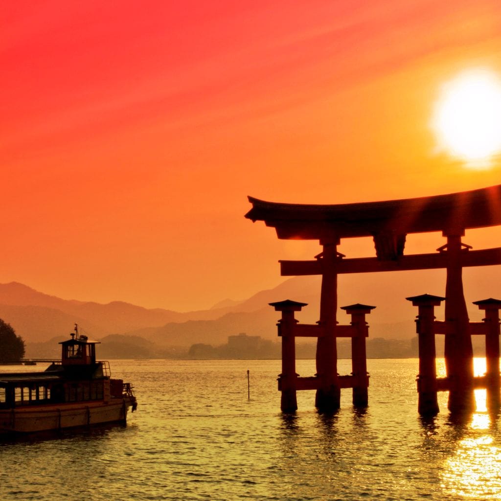 Torii Gate In Japan Canvas Wall Art