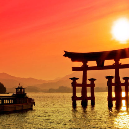 Torii Gate In Japan Canvas Wall Art