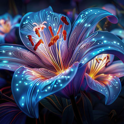 The Radiant Lilyx Canvas Wall Art