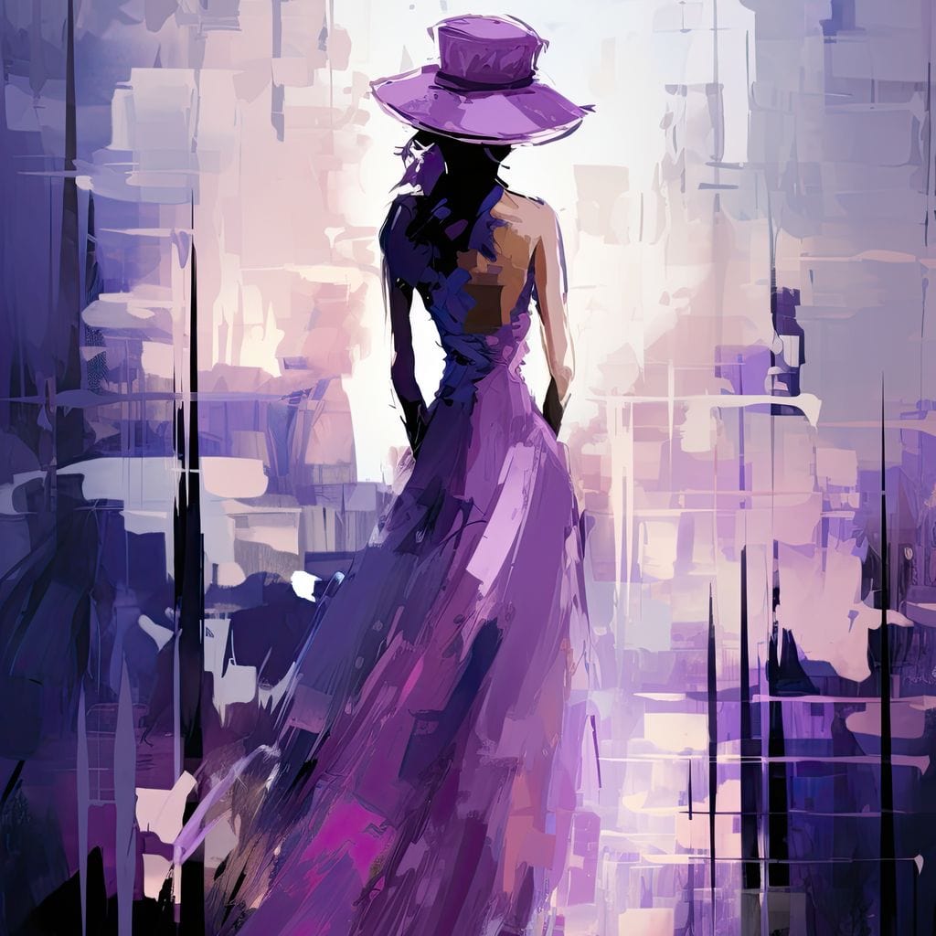 Amethyst Twilight Mystique Canvas Wall Art