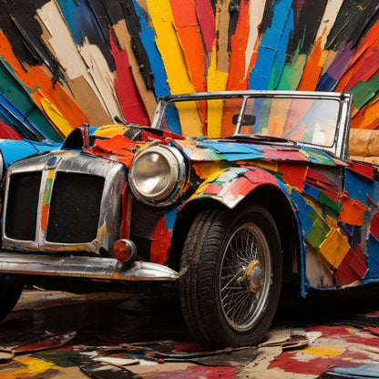 MG Roadster Canvas Wall Art