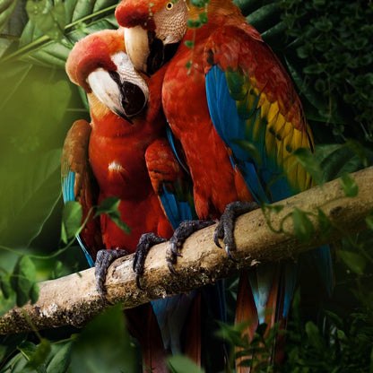 Beautiful Parrots Canvas Wall Art
