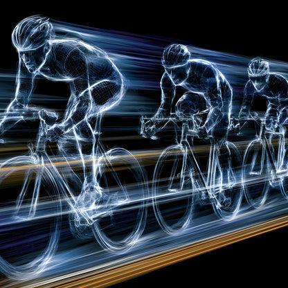 Velocity of the Wireframe Peloton Canvas Wall Art