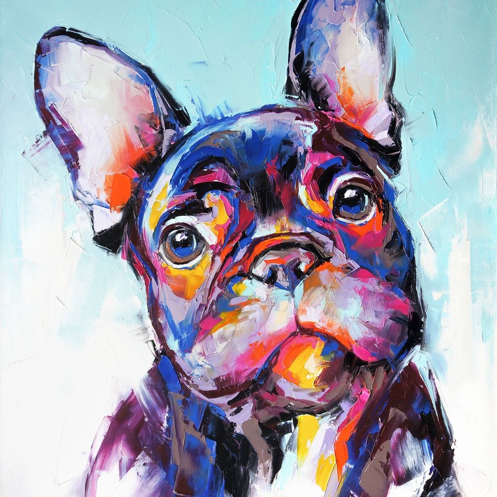 French Bulldog Canvas Wall Art