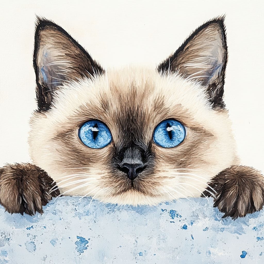 Curious Glance of Feline Eyes Canvas Wall Art