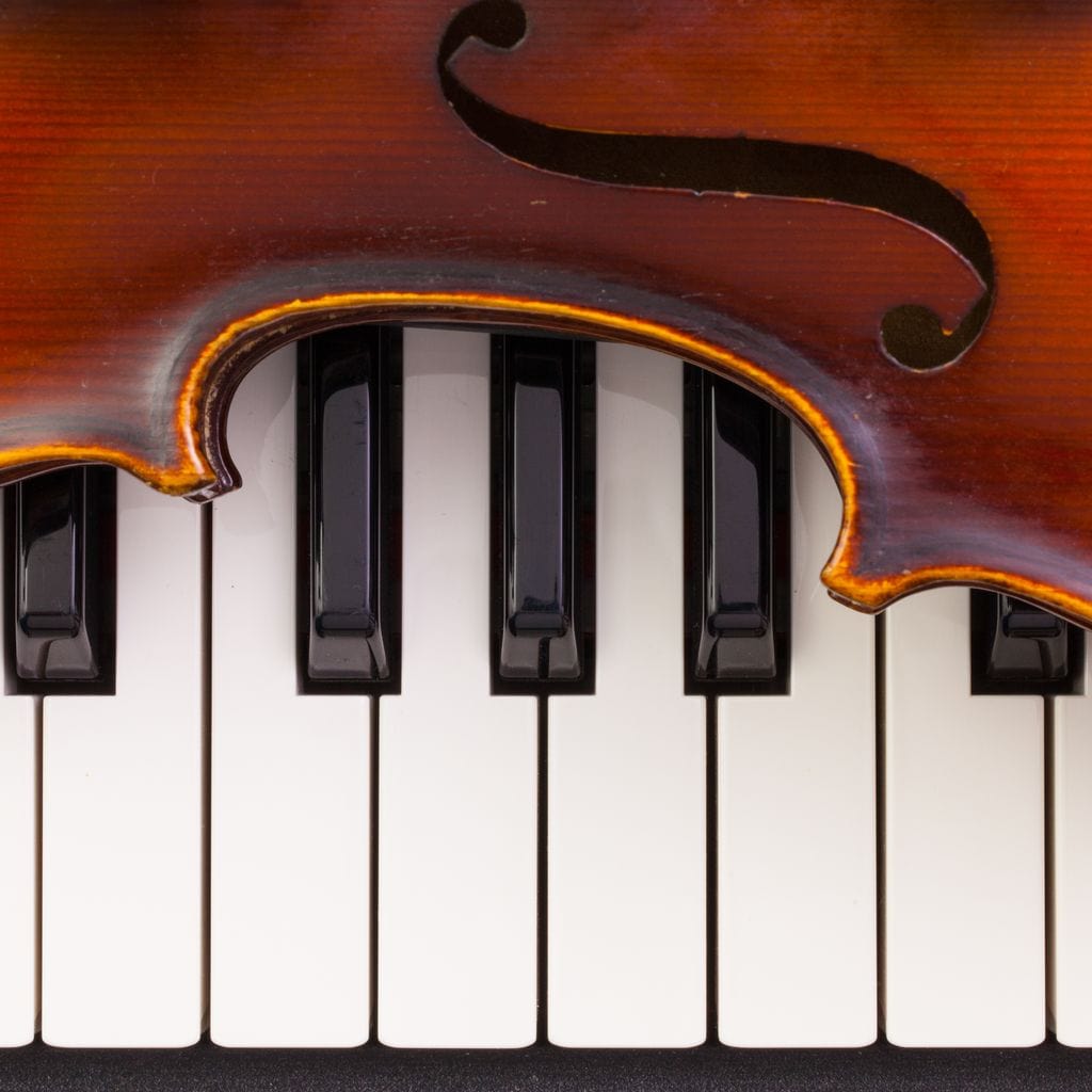 Violin & Piano Canvas Wall Art