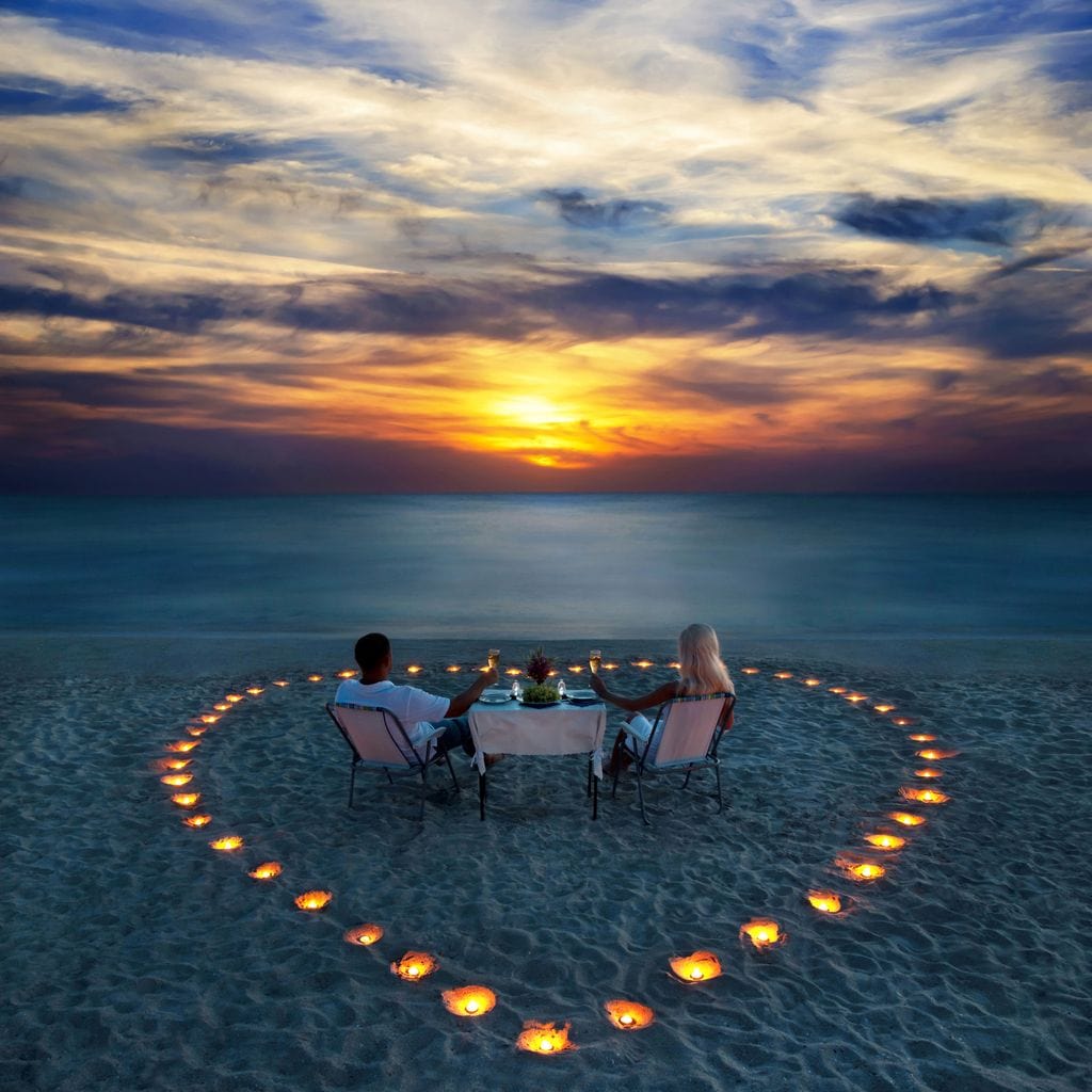 Valentine's Day Dinner Canvas Wall Art