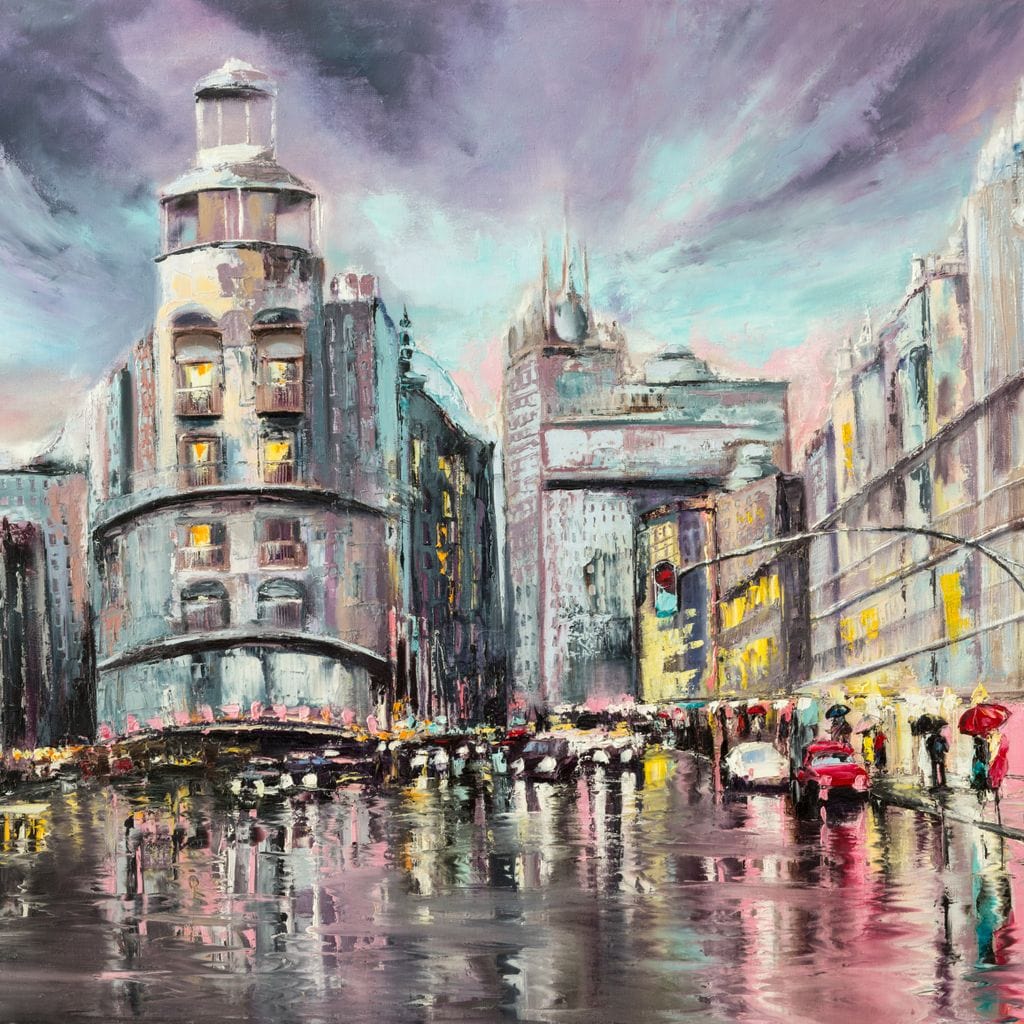 Avenue de Paris Canvas Wall Art
