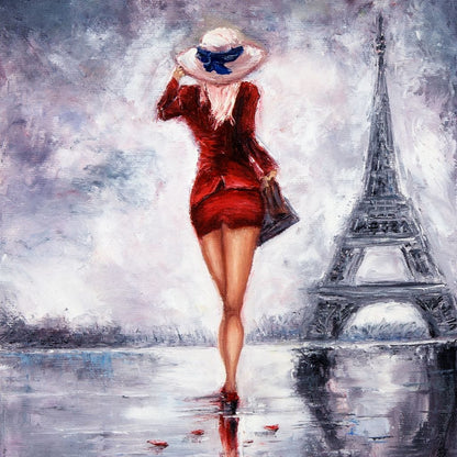 Looking for Love in Paris Canvas Wall Art
