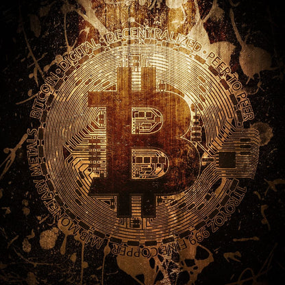 Crypto Art Bitcoin 08 Canvas Wall Art