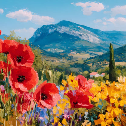 Majestic Valley Blooms Vista Canvas Wall Art
