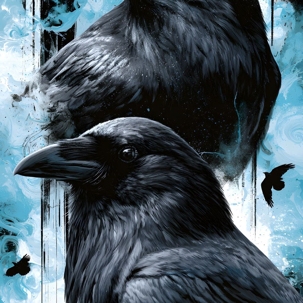 Silent Ravens Watchers Of The Cold Canvas Wall Art