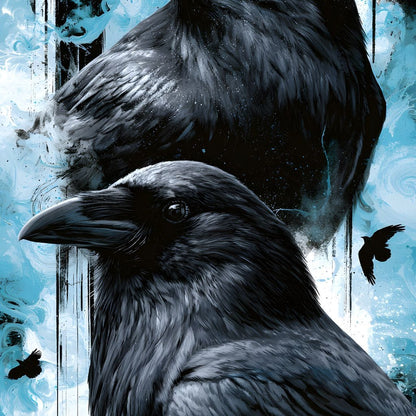 Silent Ravens Watchers Of The Cold Canvas Wall Art