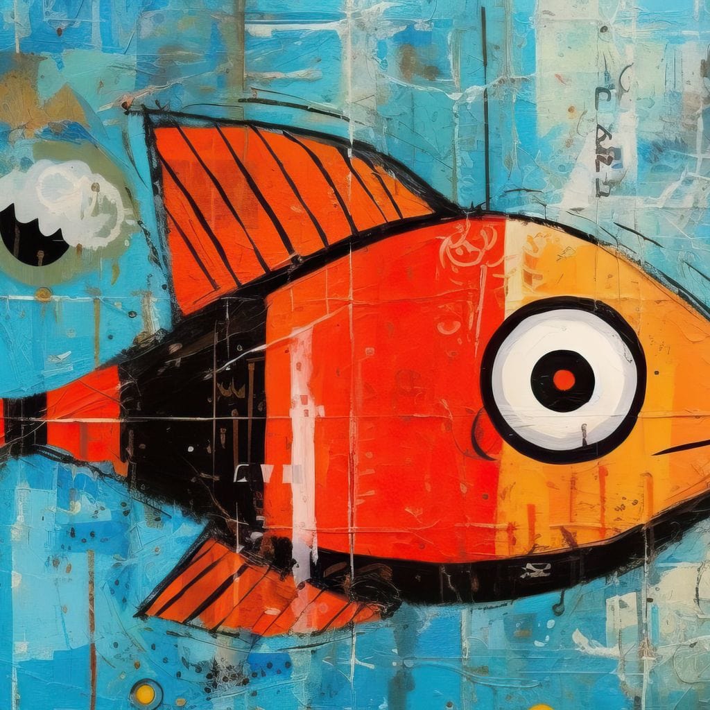 Red Fish Canvas Wall Art