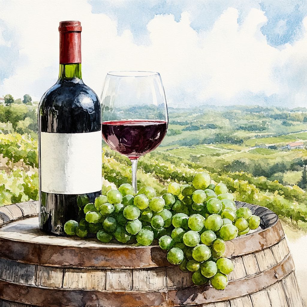 Vineyard Landscape Canvas Wall Art