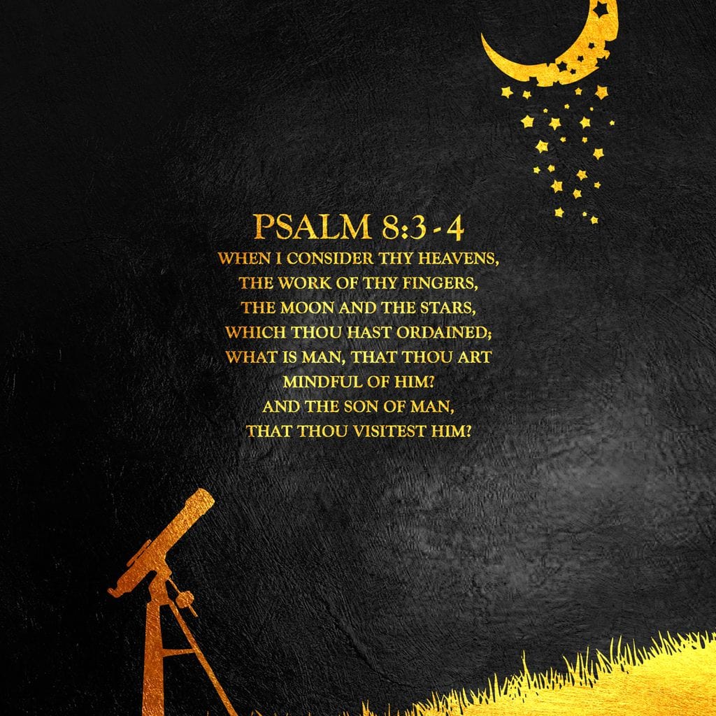 Psalm 8:1-4 Canvas Wall Art