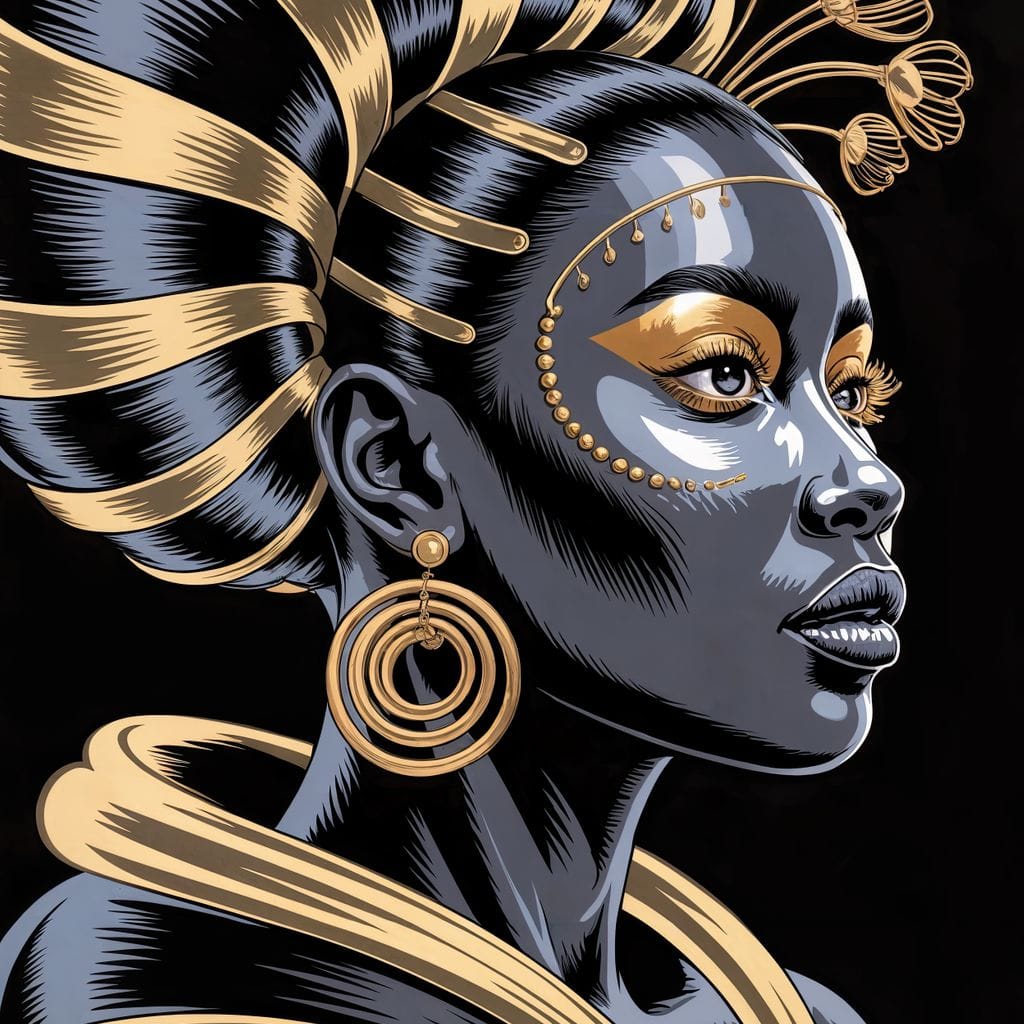 The Gilded Goddess Canvas Wall Art