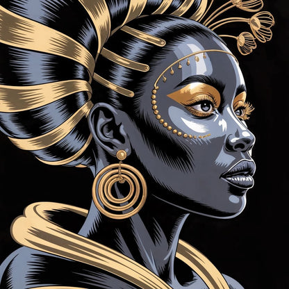 The Gilded Goddess Canvas Wall Art