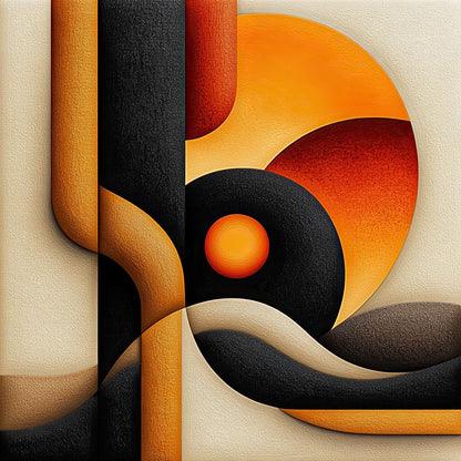 Abstract Dusk Canvas Wall Art
