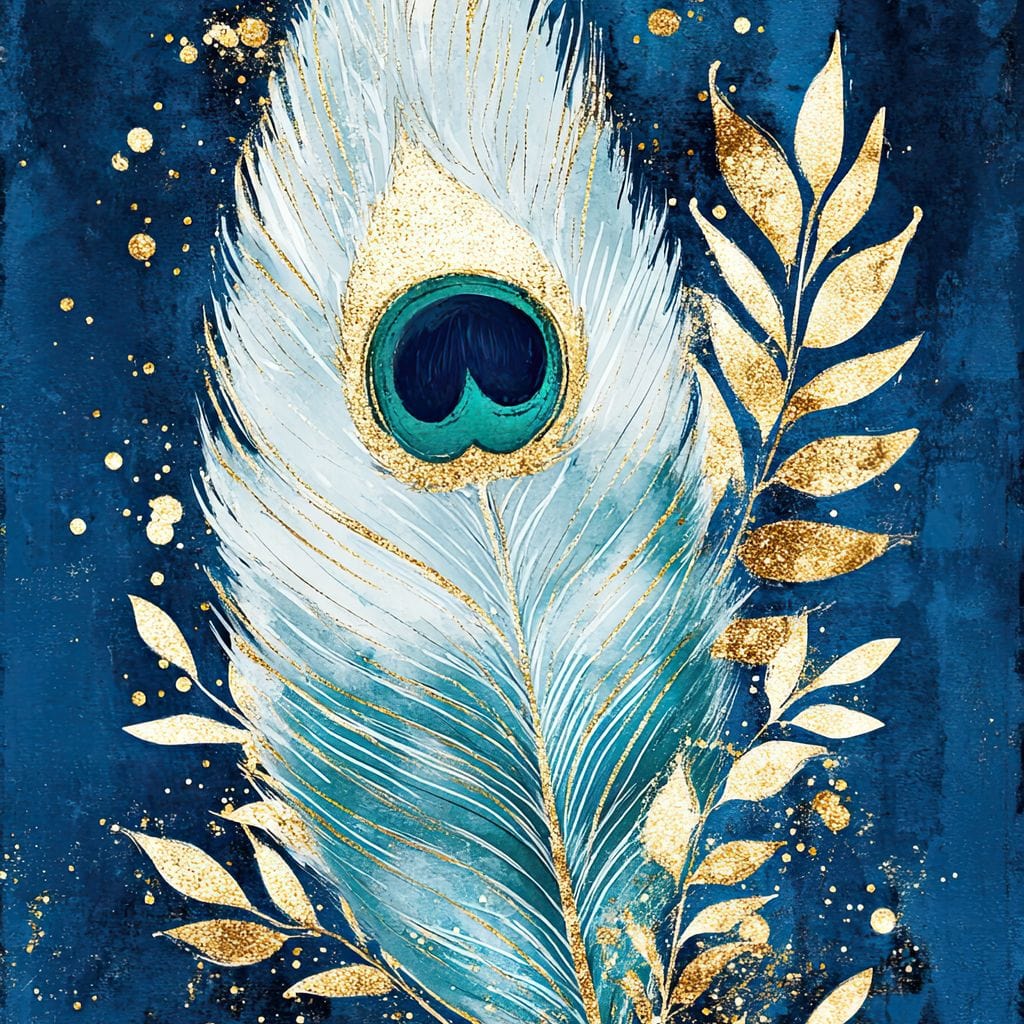 Peacock Plumage Radiance Canvas Wall Art