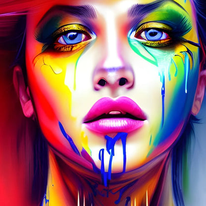 Messy Beauty 003 Canvas Wall Art