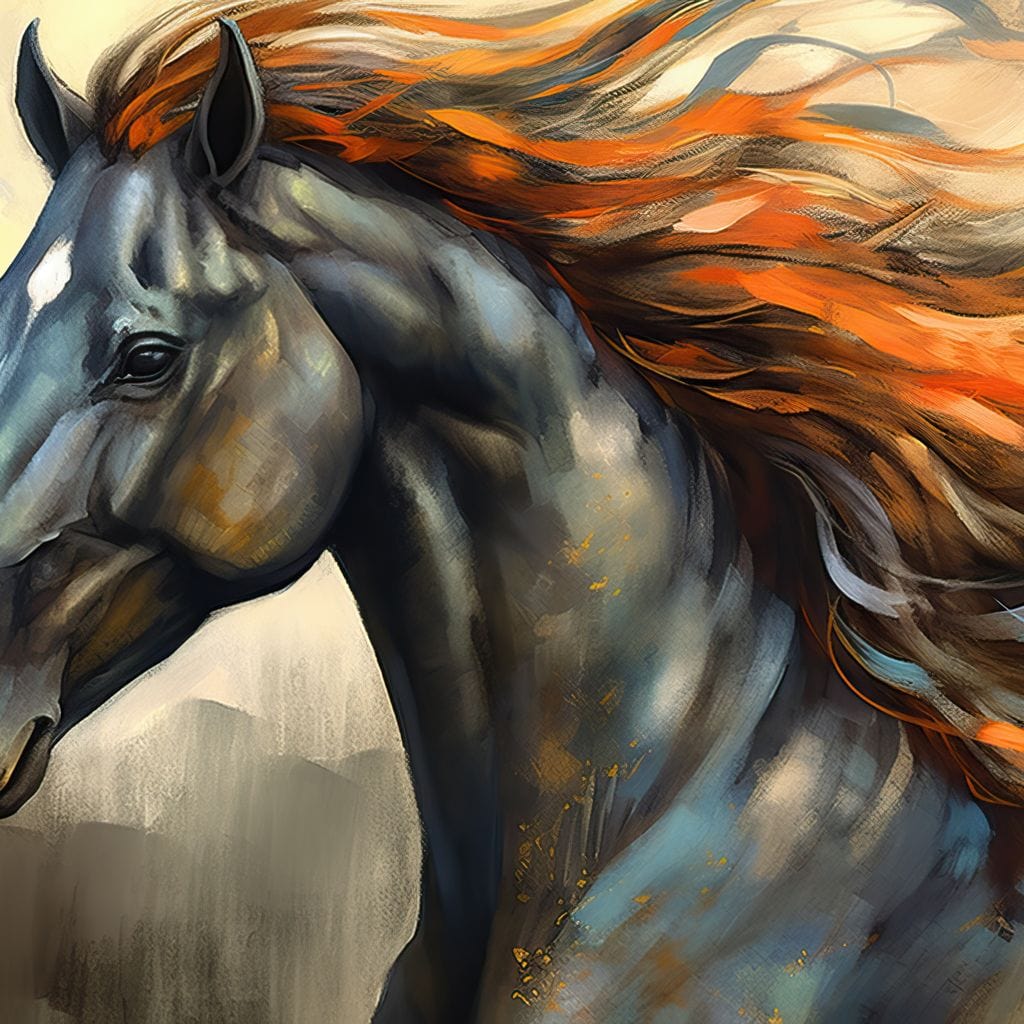 Equestrian Grace Canvas Wall Art