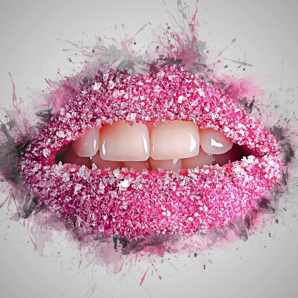 Sugar Lips Canvas Wall Art