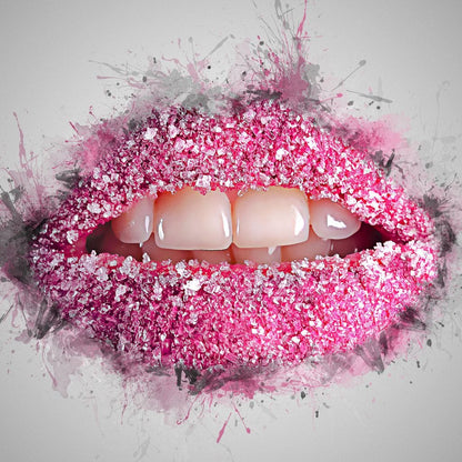 Sugar Lips Canvas Wall Art