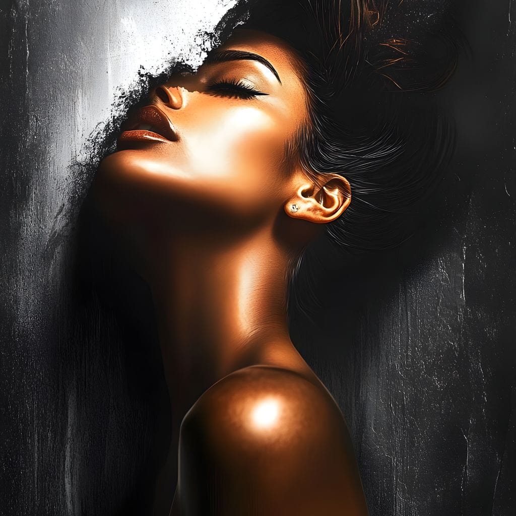 Radiant Reflection of Night Canvas Wall Art
