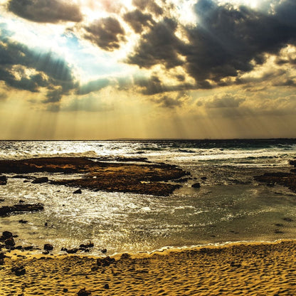 Sunrays Beach Canvas Wall Art