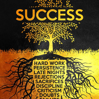 Success Tree Canvas Wall Art