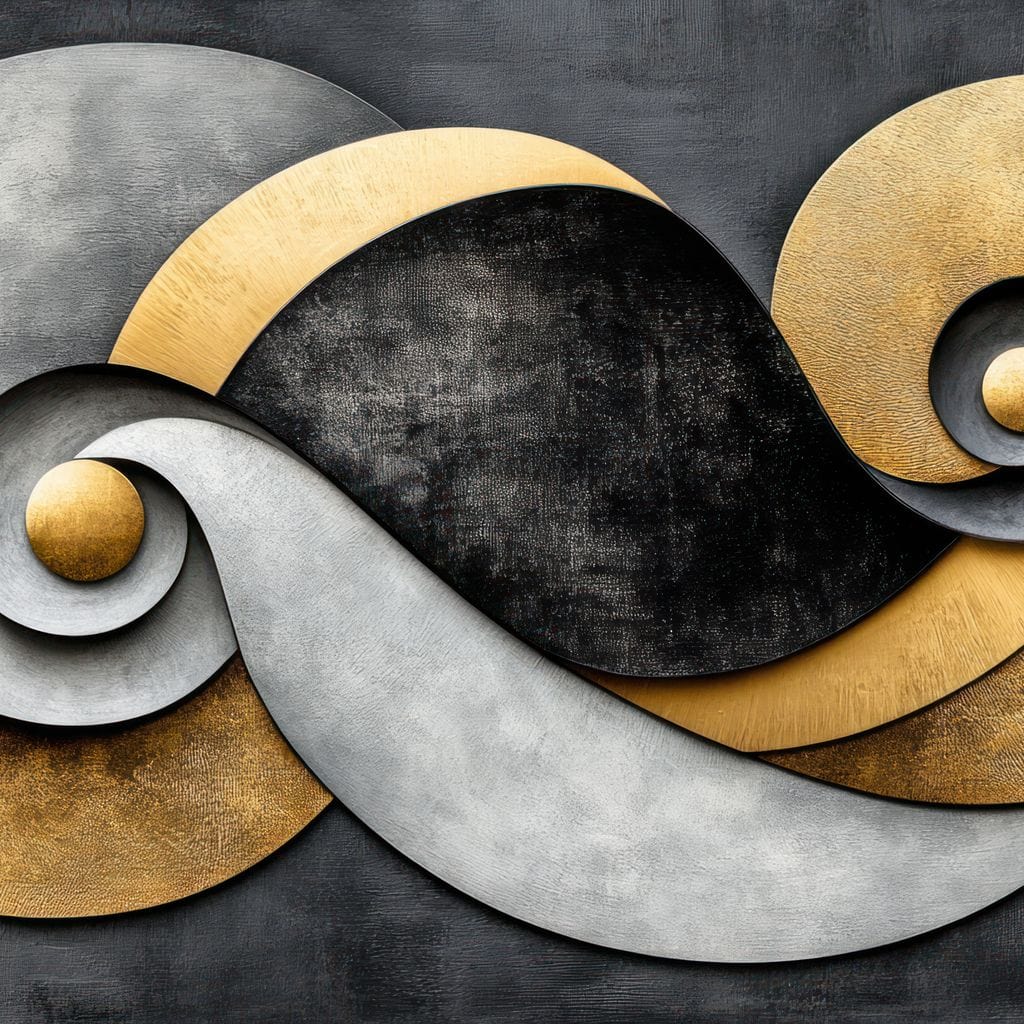Interwoven Elements Canvas Wall Art