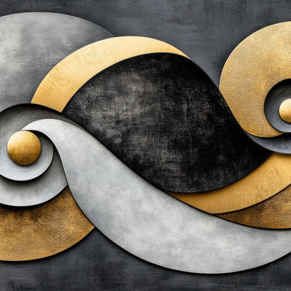Interwoven Elements Canvas Wall Art