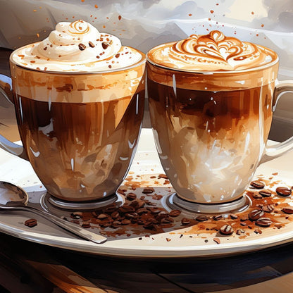 Mocha Moments Canvas Wall Art