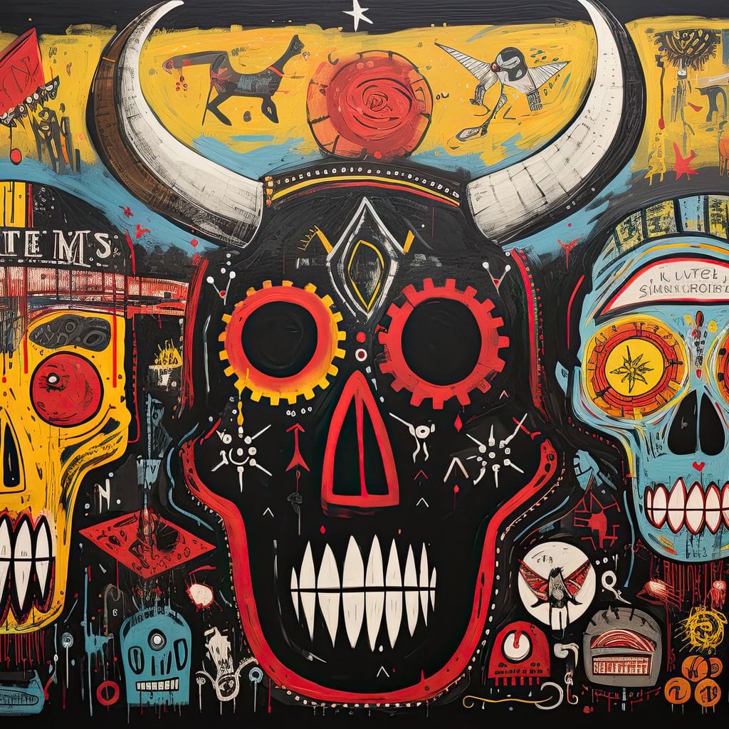 Mystic North American Totems Canvas Wall Art