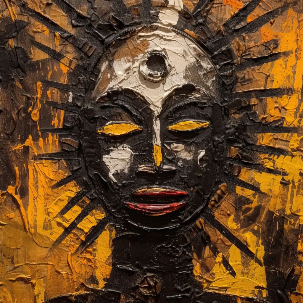 Tribal Mask 03 Canvas Wall Art