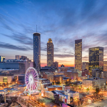 Atlanta Skyline Canvas Wall Art