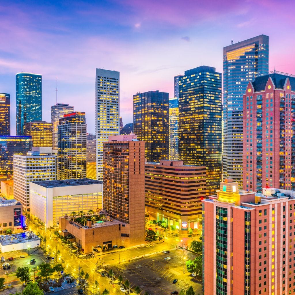 Houston Skyline Canvas Wall Art
