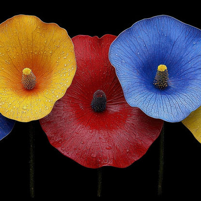 Petal Prism Canvas Wall Art