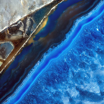 Blue Stone Canvas Wall Art