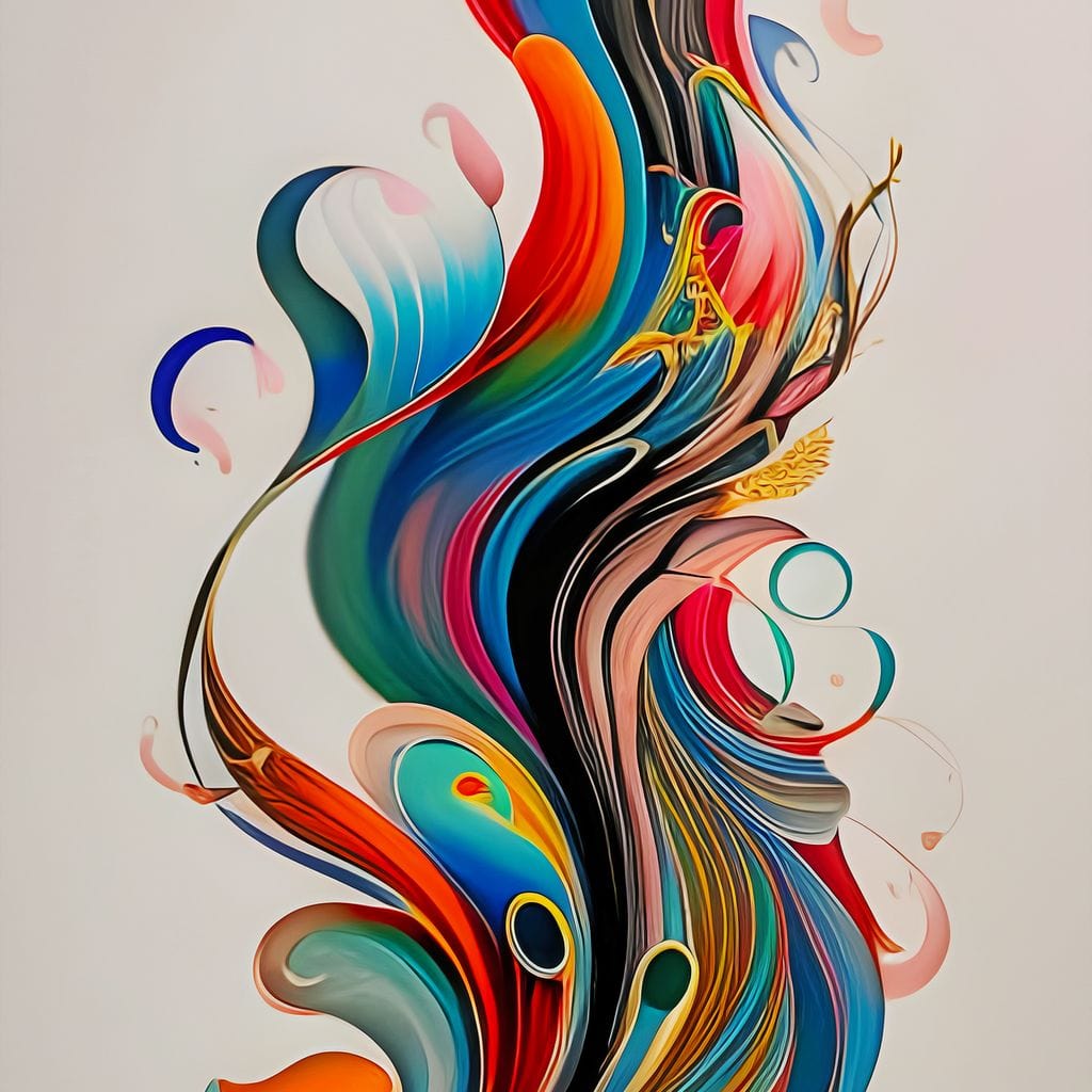 Colorful Contemporary Art 053 Canvas Wall Art