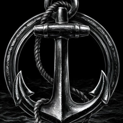 Weight of the Restless Anchor Canvas Wall Art