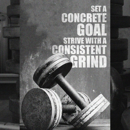 Concrete Goal Consistent Grind Canvas Wall Art