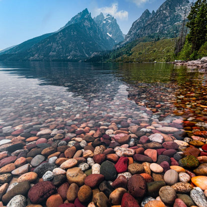 Colored Pebbles Canvas Wall Art