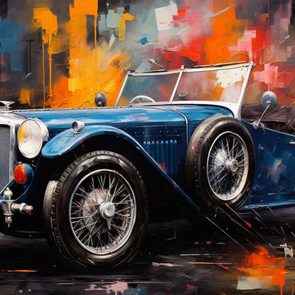 Classic Roadster Canvas Wall Art