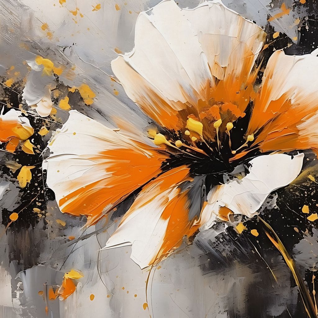 Radiant Floral Tempest Canvas Wall Art